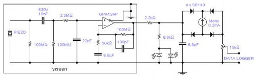 Seismic detector-Circuit diagram