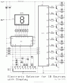 Electronic Selector for 10 sources with Display-Relay Drive