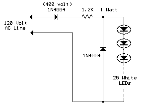 Line Powered White LEDs-Circuit diagram