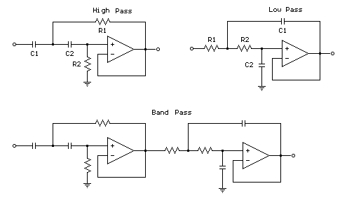 How To Build 2nd Order Opamp Filters Circuit Diagram