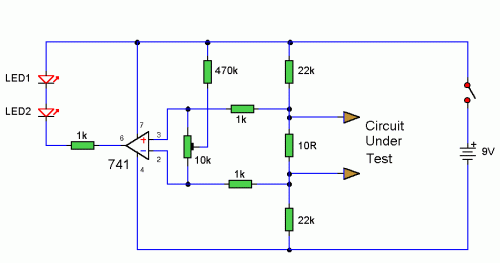 Connection Tester-Circuit diagram