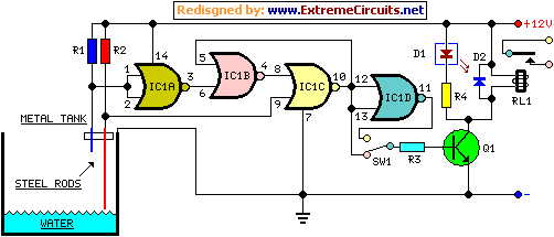 water pump relay controller circuit schematic_orig