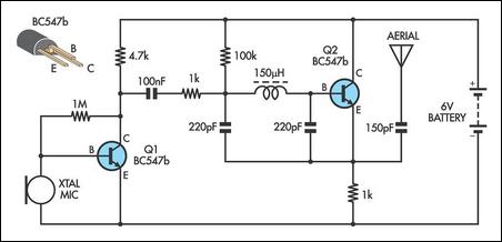How to build Simple AM Transmitter - circuit diagram